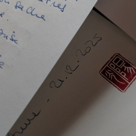 Un bout de lettre.